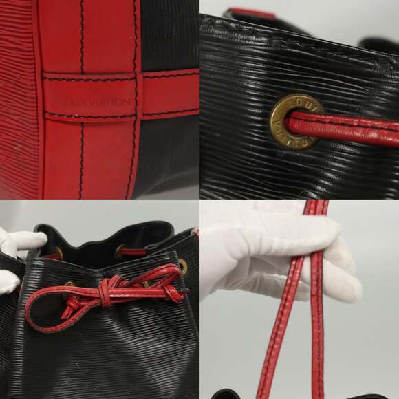 LOUIS VUITTON Epi Noe Shoulder Bag Bicolor Black Red M44017 - Picture 11 of 13